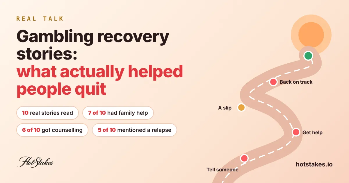 Gambling recovery stories: what actually helped people quit, a winding road from telling someone to getting help, a slip and back on track
