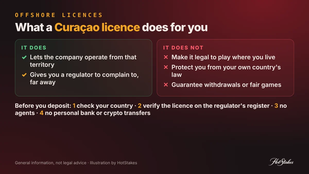 Offshore casino licence in Asia explained: what a Curacao or Anjouan licence covers and what it does not, plus 4 checks before you deposit